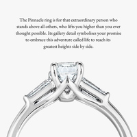 Pinnacle Tapered Baguette Trilogy Ring - Carrie K.