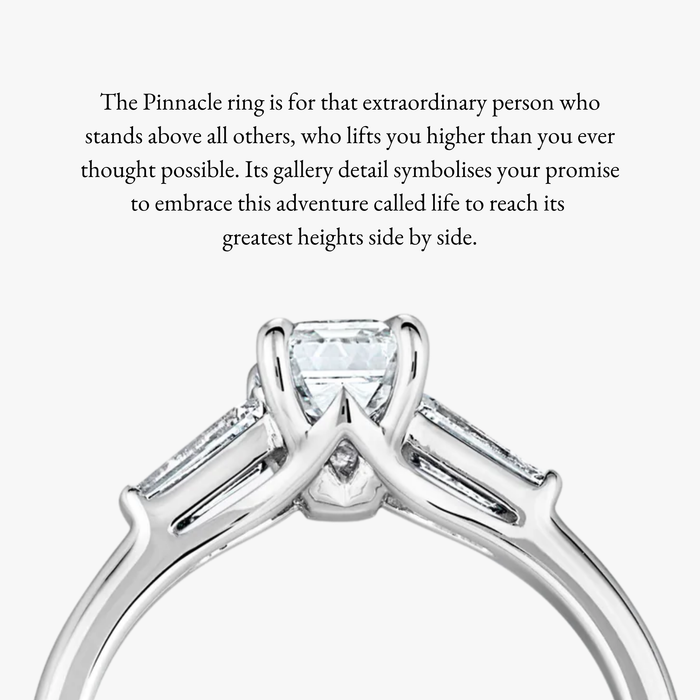 Pinnacle Tapered Baguette Trilogy Ring - Carrie K.