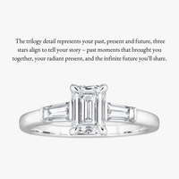 Pinnacle Tapered Baguette Trilogy Ring - Carrie K.