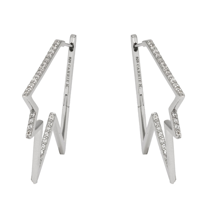 Star Hoop Earrings (9K Gold) - Carrie K.