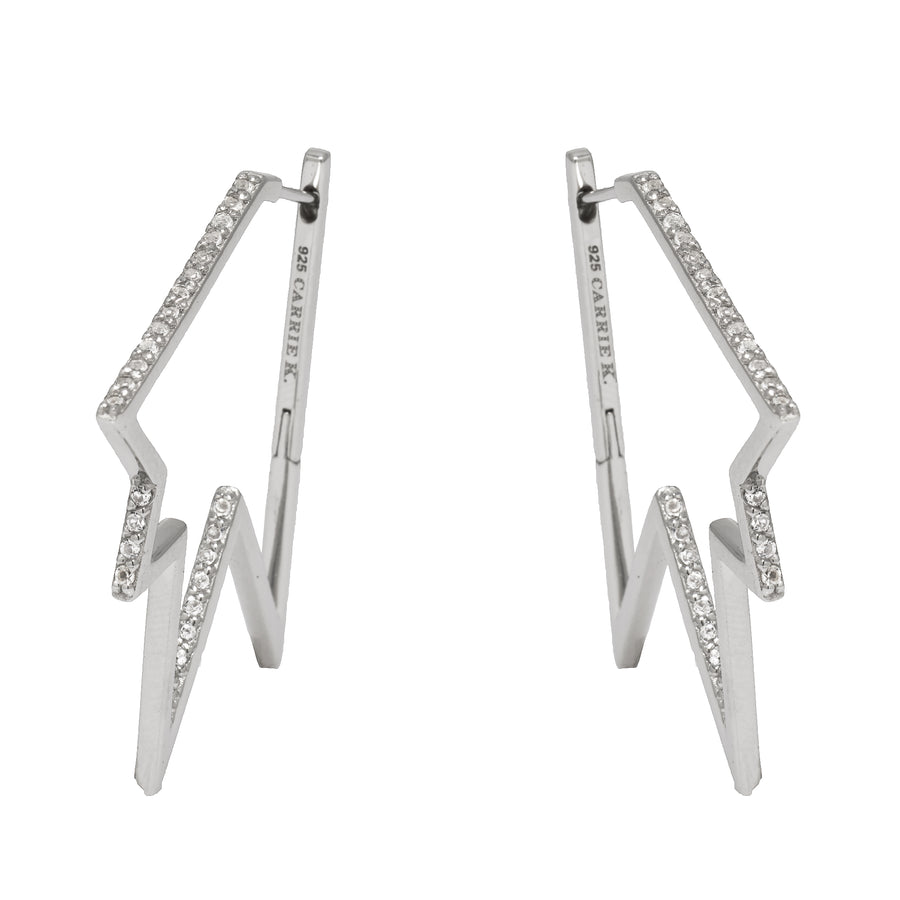 Star Hoop Earrings (9K Gold) - Carrie K. 
