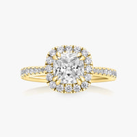 Classic Halo Pave Ring