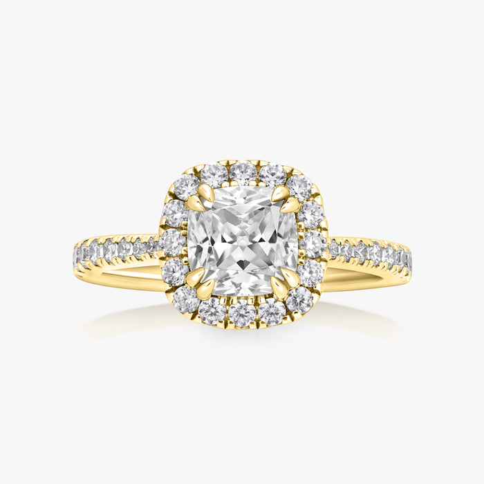 Classic Halo Pave Ring