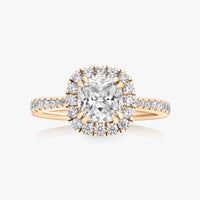 Classic Halo Pave Ring