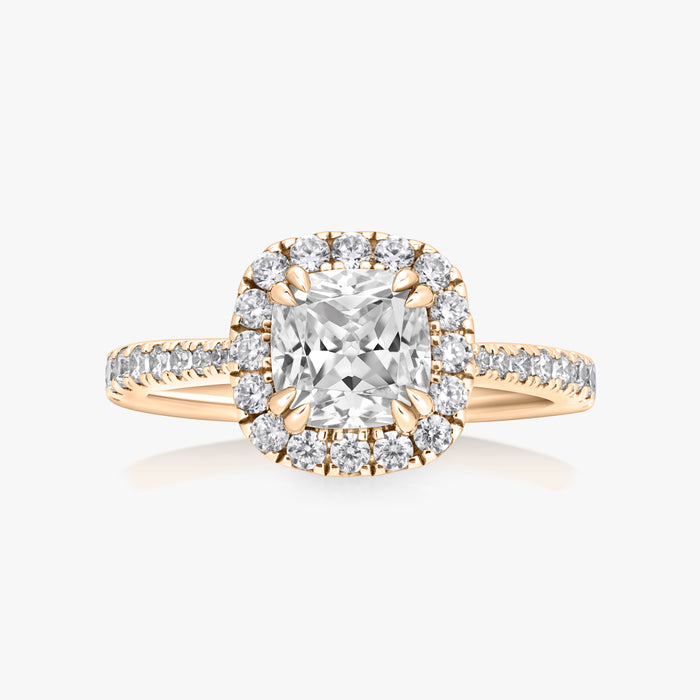 Classic Halo Pave Ring