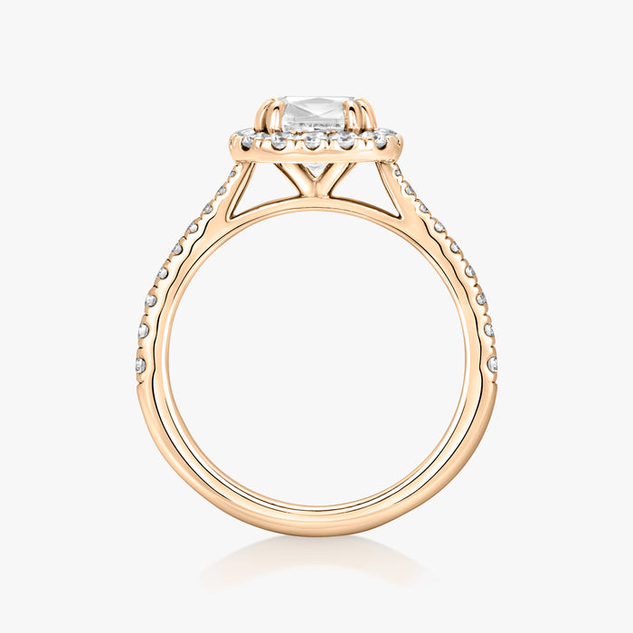 Classic Halo Pave Ring