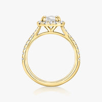 Classic Halo Pave Ring