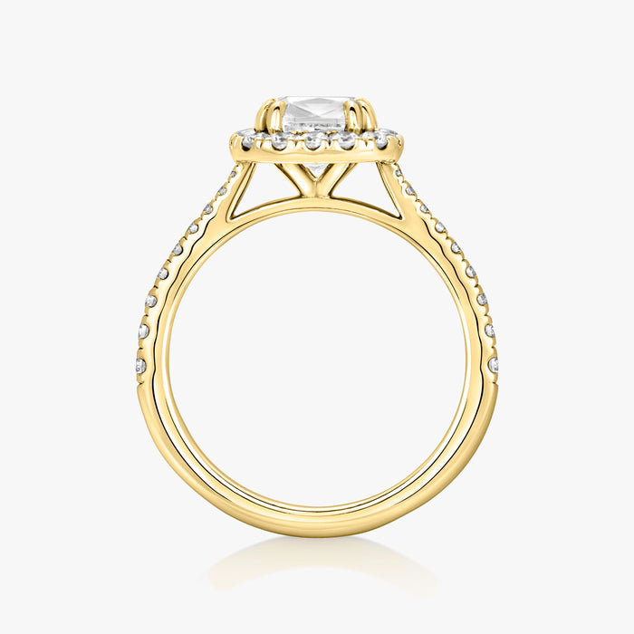 Classic Halo Pave Ring