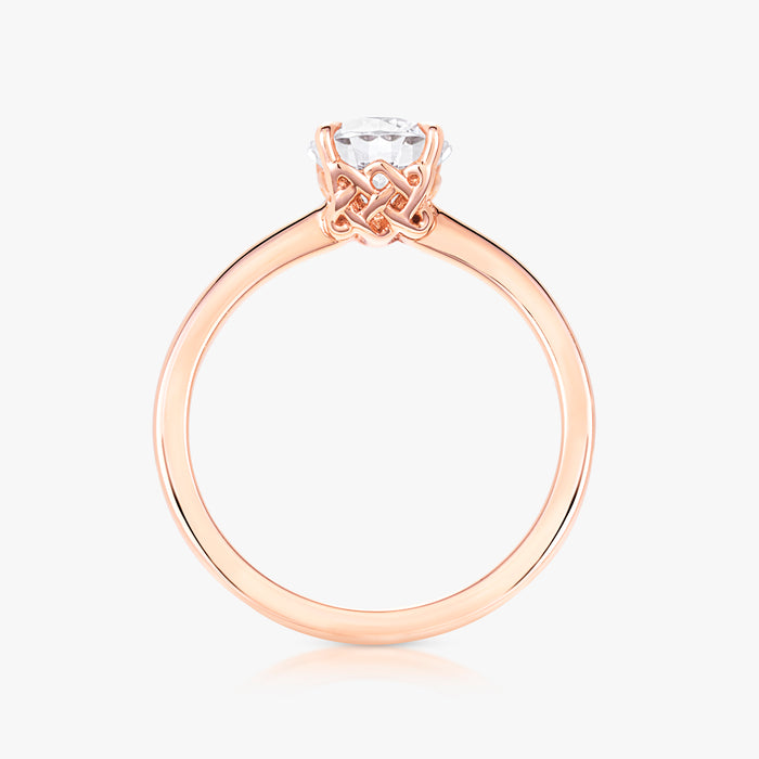 Love Knot Ring With Tapered Band - Carrie K.