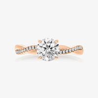 Pinnacle Infinity Half Diamond Ring