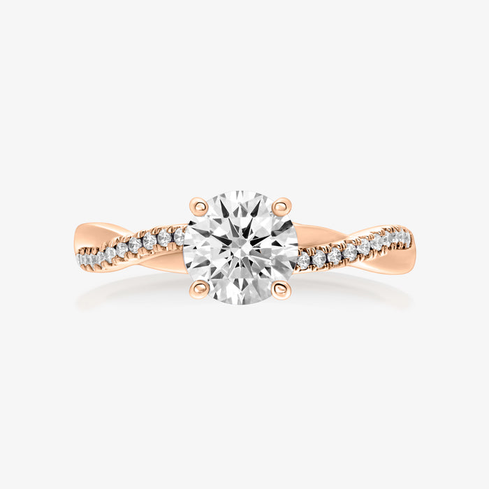 Pinnacle Infinity Half Diamond Ring