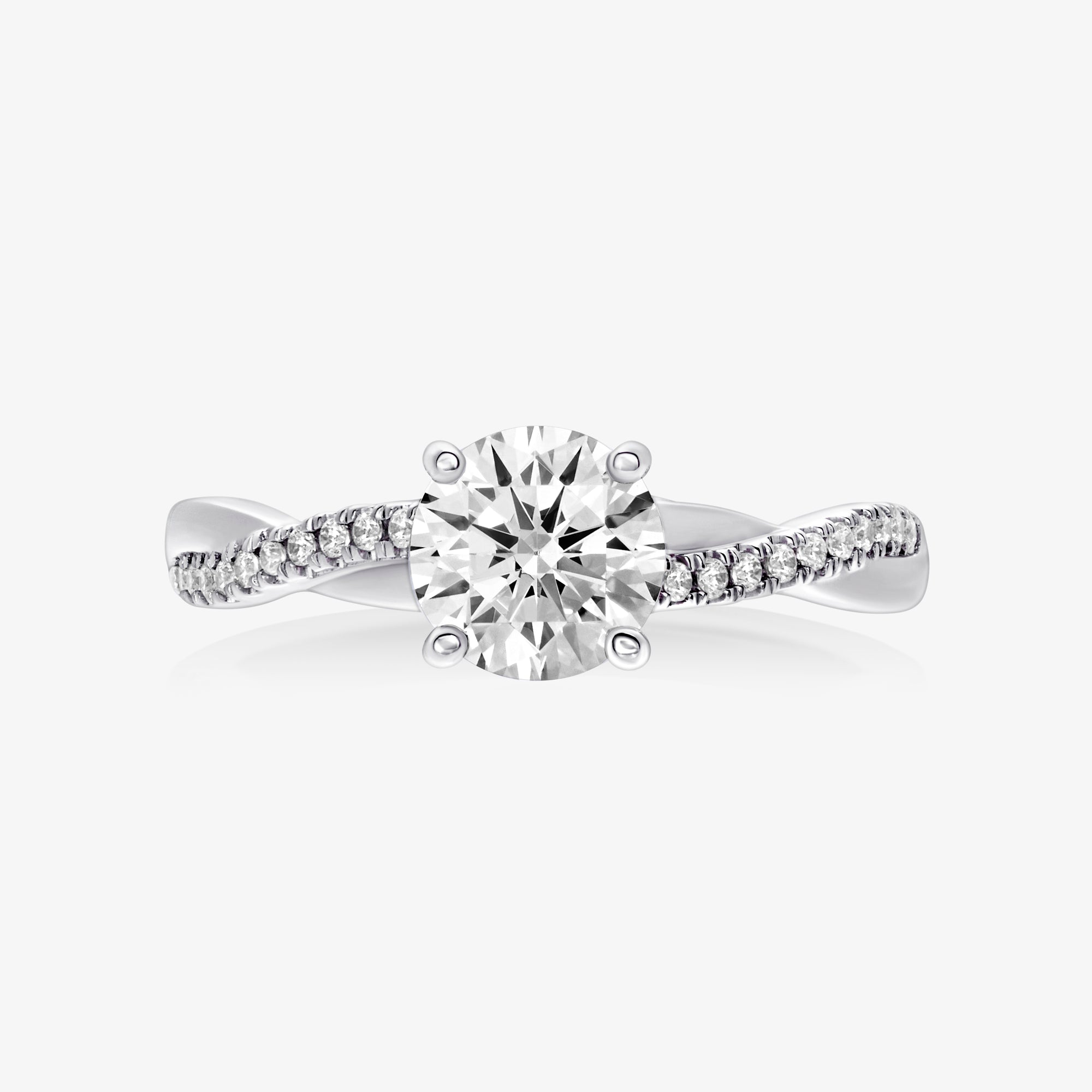 Pinnacle Infinity Half Diamond Ring