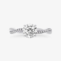 Pinnacle Infinity Half Diamond Ring
