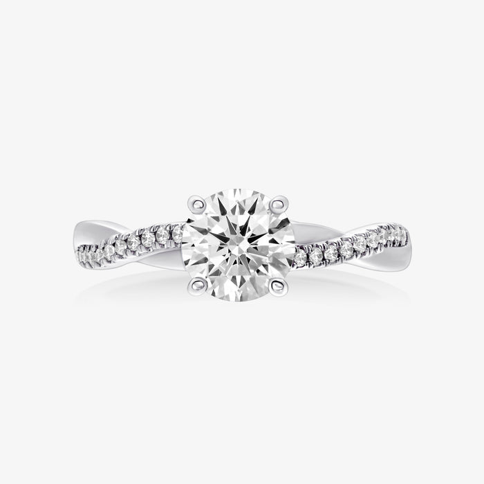 Pinnacle Infinity Half Diamond Ring