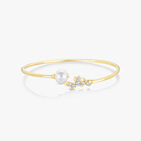 Lotus Pearl Twisty Bangle - Carrie K.