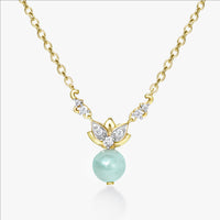Lotus Green Jade Necklace - Carrie K.