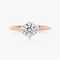 Lotus Solitaire Ring