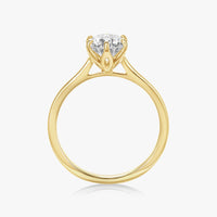 Lotus Solitaire Ring