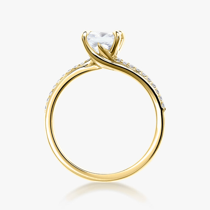 Starburst Solitaire Ring