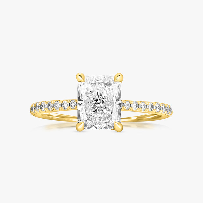 Hidden Halo Pave Ring