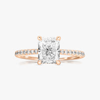 Hidden Halo Pave Ring