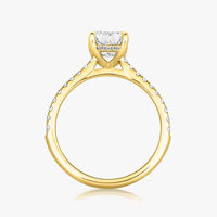 Hidden Halo Pave Ring