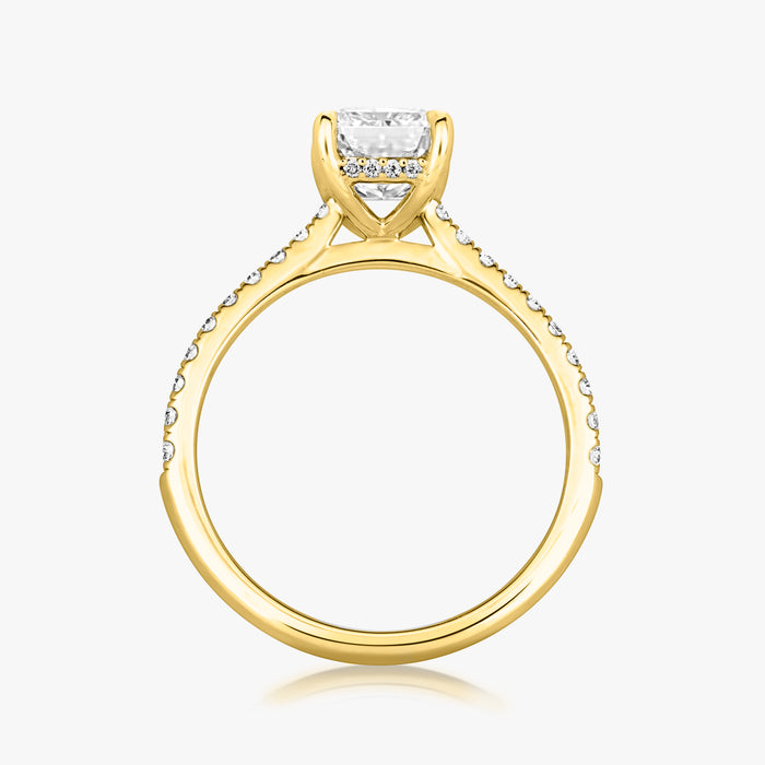 Hidden Halo Pave Ring