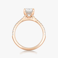 Hidden Halo Pave Ring