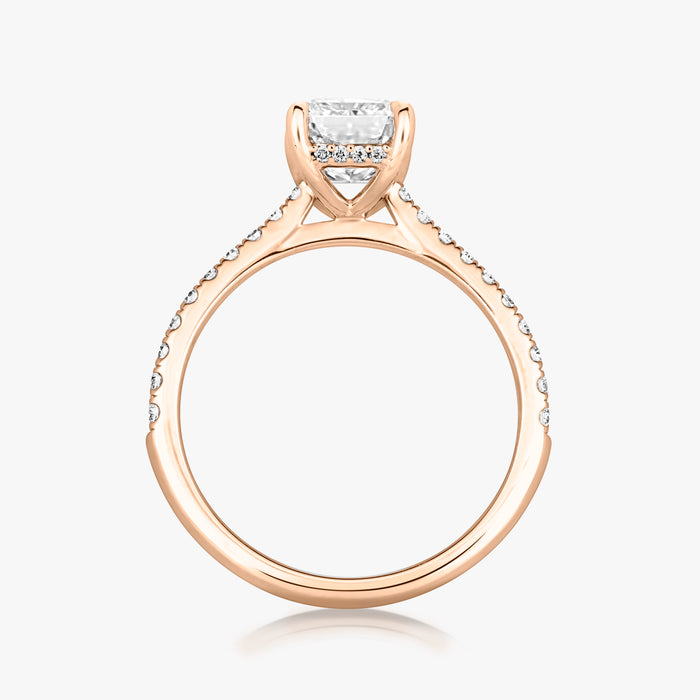 Hidden Halo Pave Ring