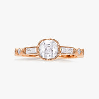 Pinnacle Art Deco Bezel Ring - Carrie K.