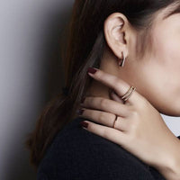 Nut & Bolt Silver Double-Band Rings - Carrie K. 