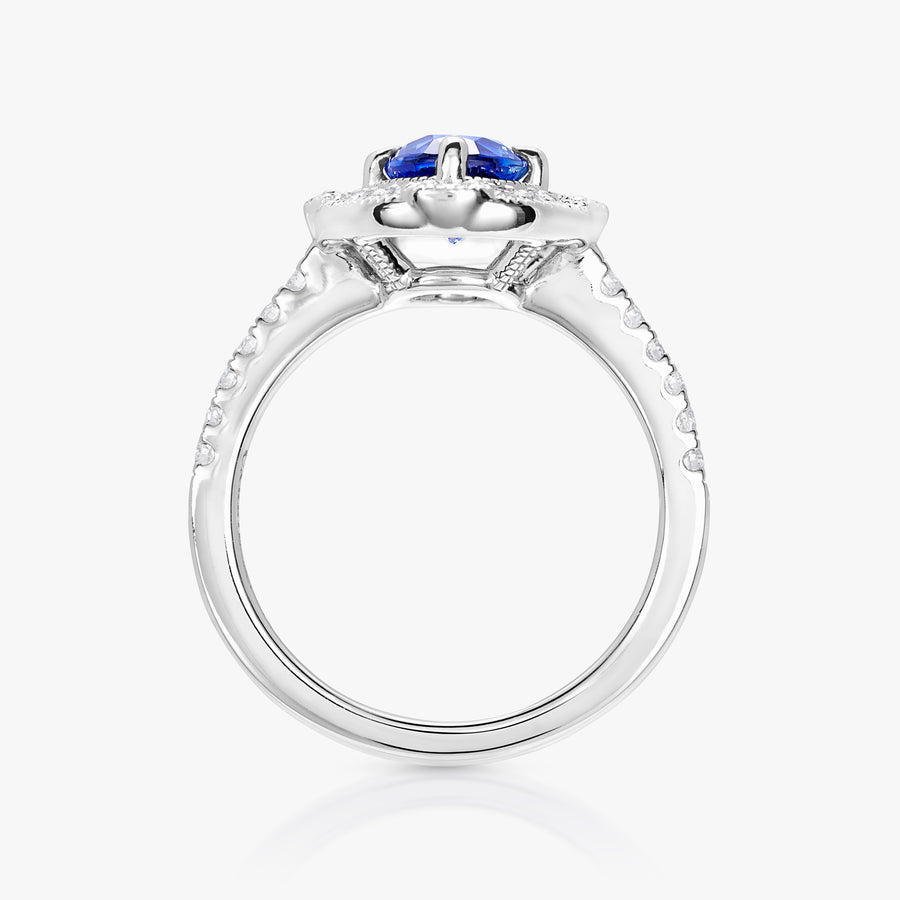 1.36ct Blue Sapphire Plenitude Ring - Carrie K. 