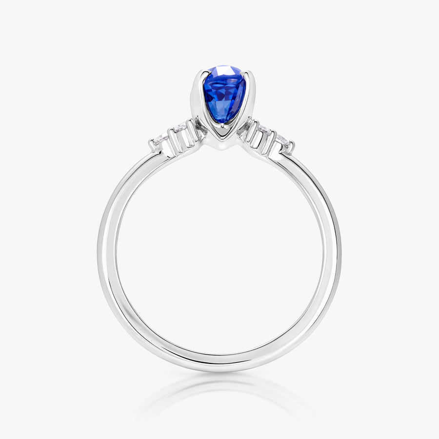 1.56ct Blue Sapphire Aurora Ring - Carrie K. 