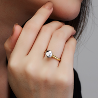 0.06ct Diamond Heart of Gold Ring - Carrie K. 