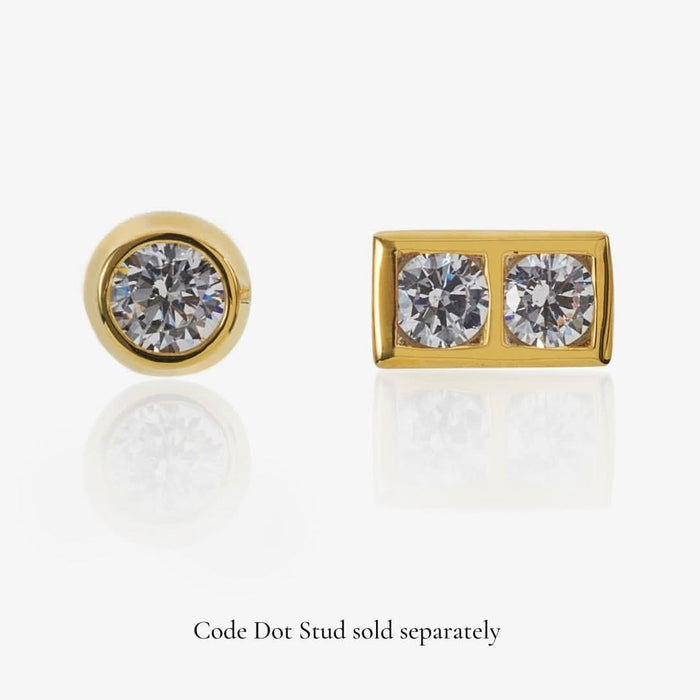 Code Dash Stud (14K Gold) - Carrie K. 