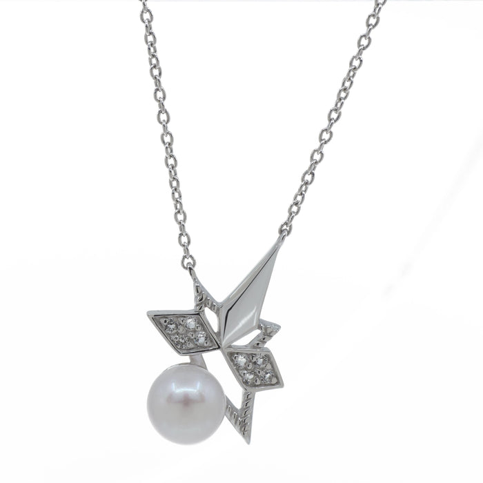 Pearl Star Necklace (18K Gold) - Carrie K. 