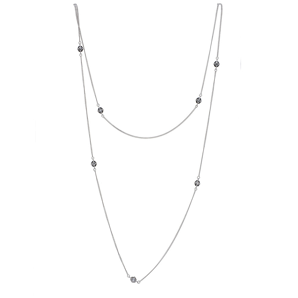 Hexa Bling Chain Necklace - Carrie K. 
