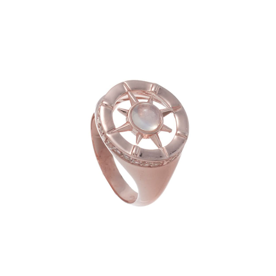 Compass Signet Ring (9K Gold) - Carrie K. 