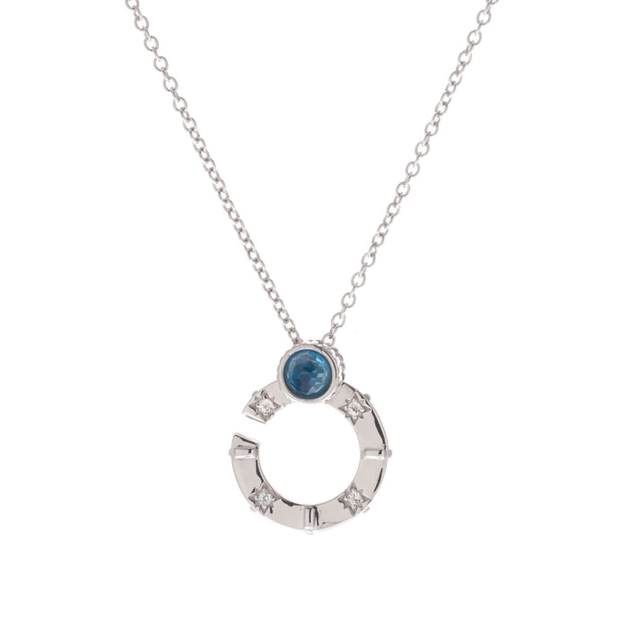 Compass Link Short Necklace - Carrie K. 