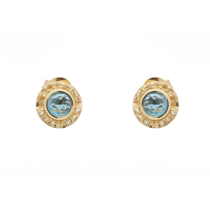 Compass Studs (9K Gold) - Carrie K. 