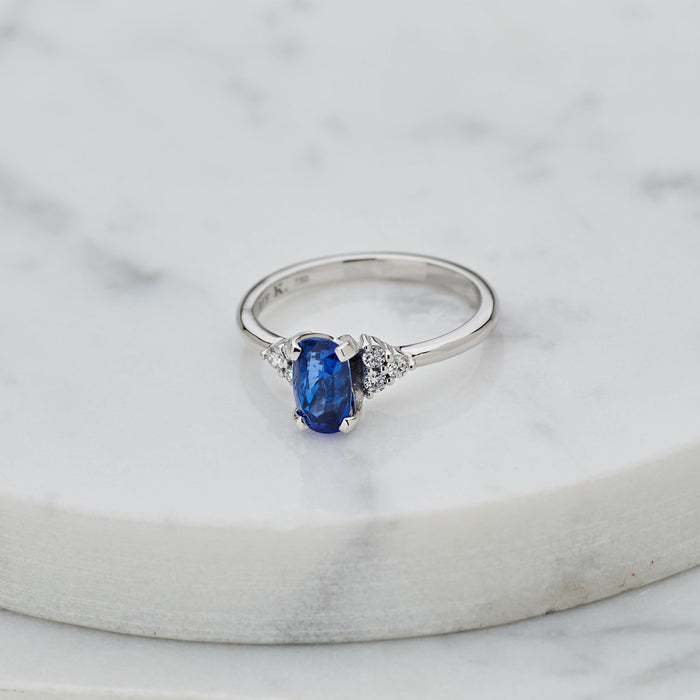 1.56ct Blue Sapphire Aurora Ring - Carrie K. 