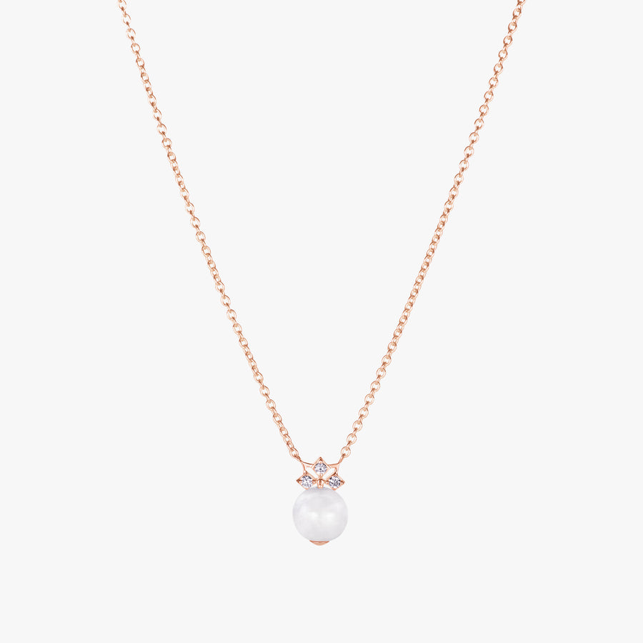 Star Mini Lavender Jade Bead Necklace (14K Gold) - Carrie K. 