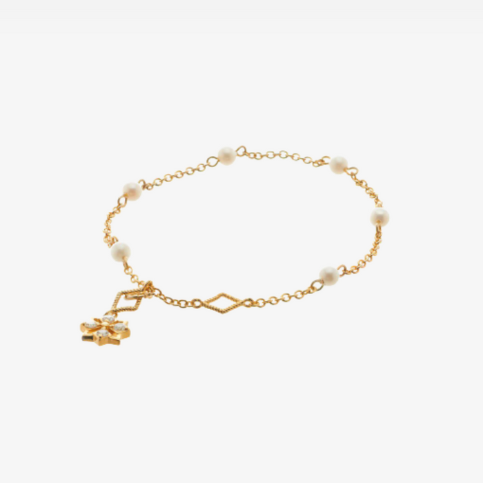 Star Mini Pearl Bracelet (14K Gold) - Carrie K. 