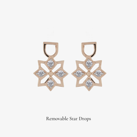 Star Mini Hoop Earrings (14K Gold) - Carrie K. 