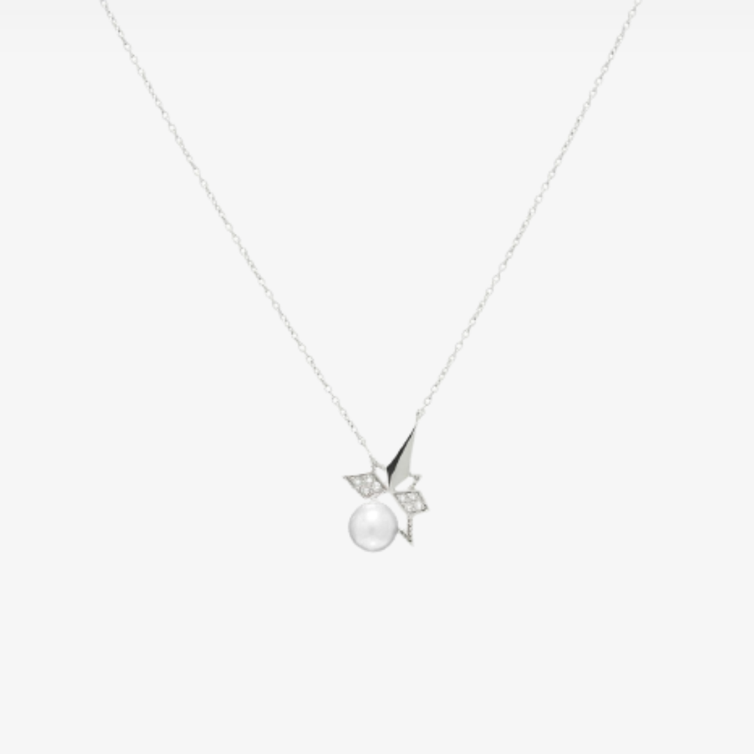Pearl Star Necklace (9K Gold) - Carrie K. 