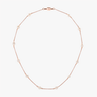 Pearl Chain Necklace 16-inch (14K Gold) - Carrie K. 