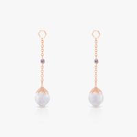 Jade Long Ear Drops (14K Gold) - Carrie K. 