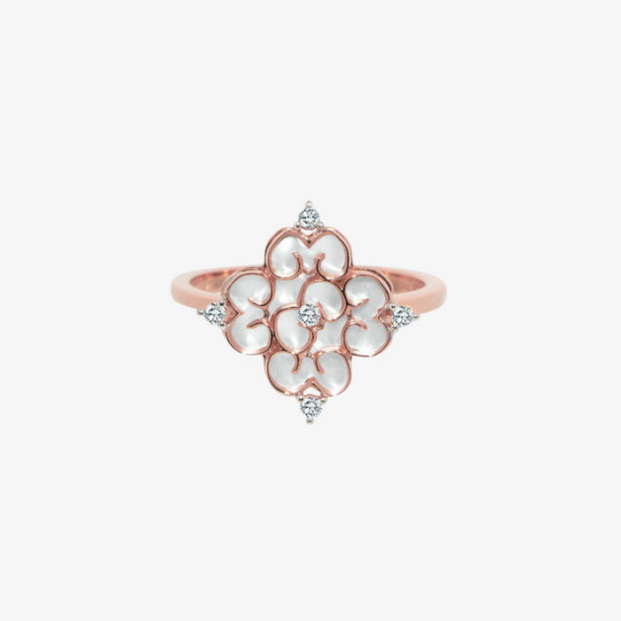 Blessings Mother of Pearl Ring (14K Gold) - Carrie K. 