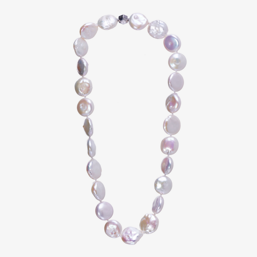 Circle Freshwater Pearl Necklace T1 14mm - Carrie K. 