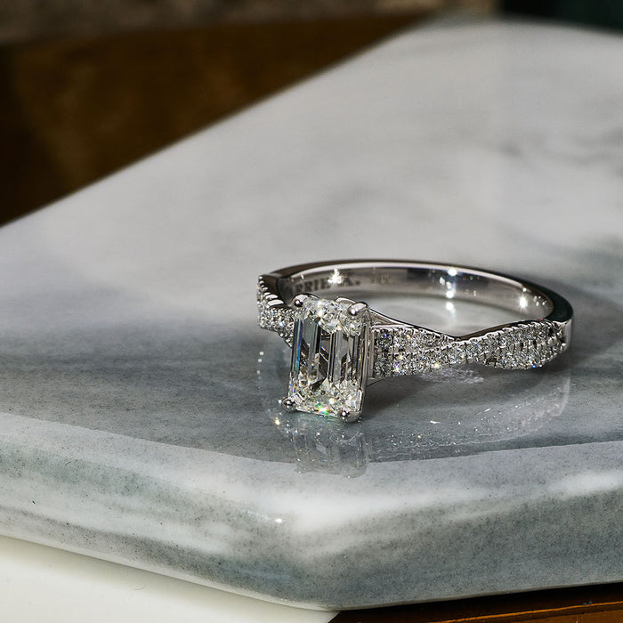 1.03ct Lab-Grown Diamond Infinity Solitaire Ring - Carrie K. 